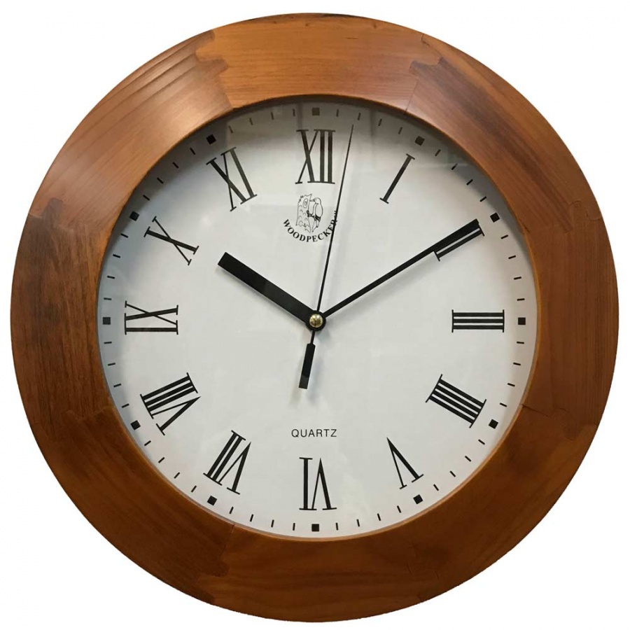 Деревянные настенные часы Woodpecker 7146W (09)