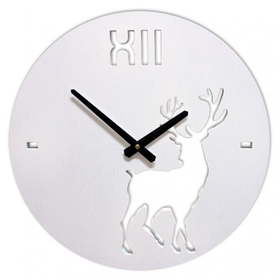 Настенные часы Castita CL-40-1,3-White-Deer