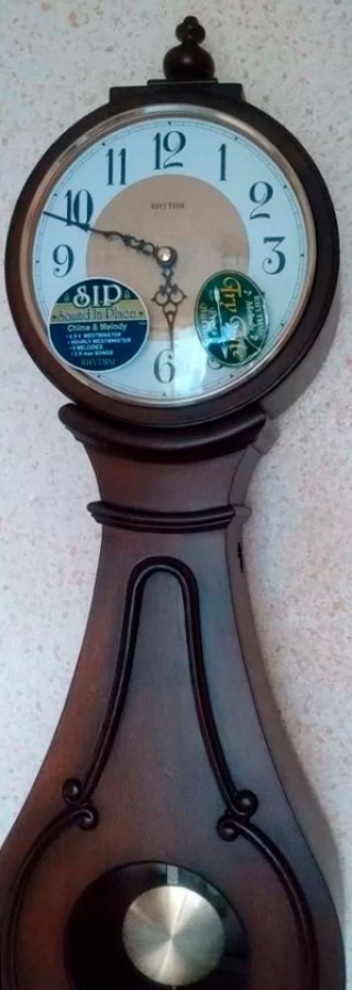 Кварцевые настенные часы с боем Rhythm CMJ510NR06