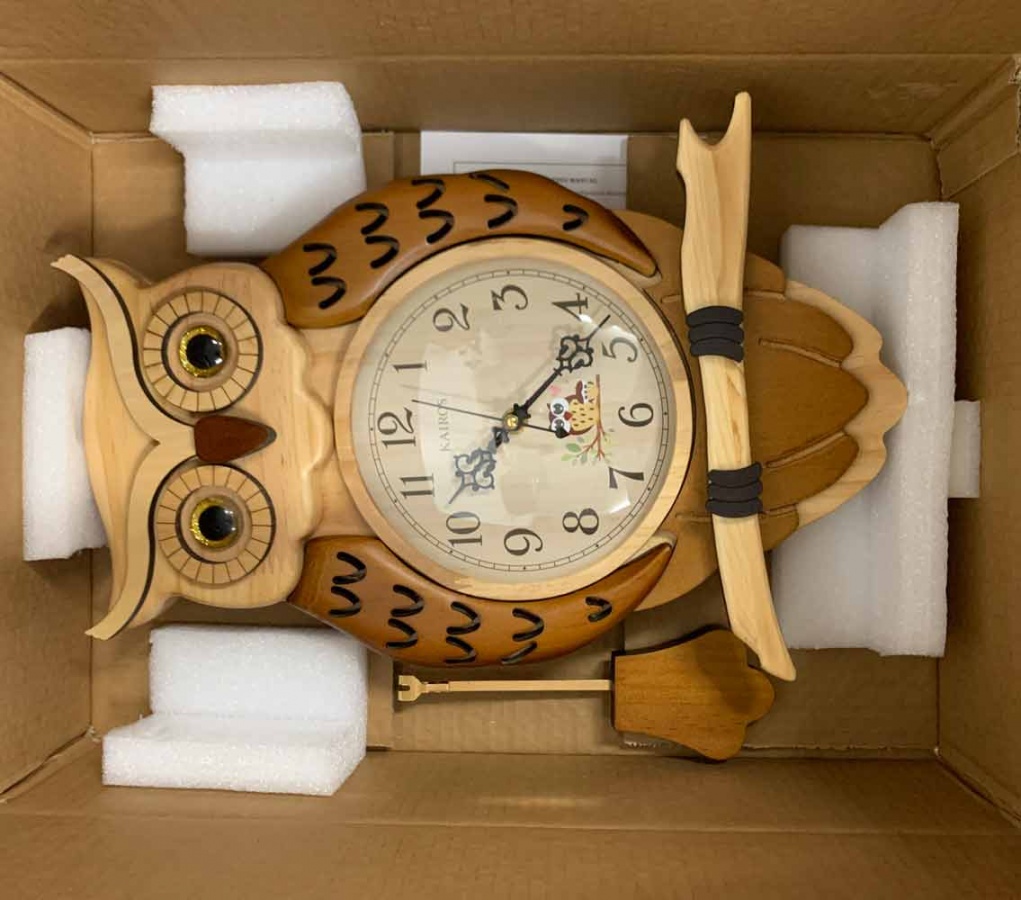 Настенные часы Kairos KA-035B в виде совы