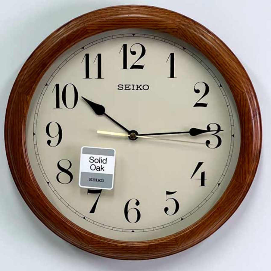 Настенные часы SEIKO QXA153BN из дерева