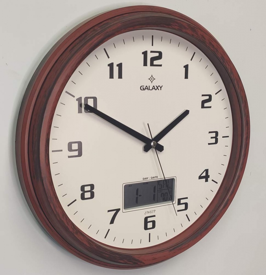 часы с термометром и гигрометром GALAXY T-1971-F