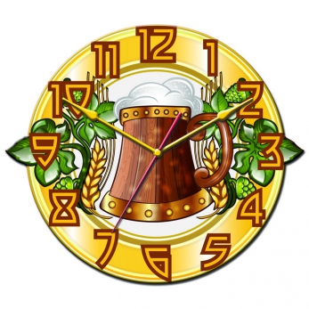 Часы настенные Tiarella "Кружка пива"