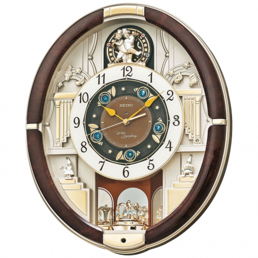 Настенные часы SEIKO QXM289BT с маятником и мелодией