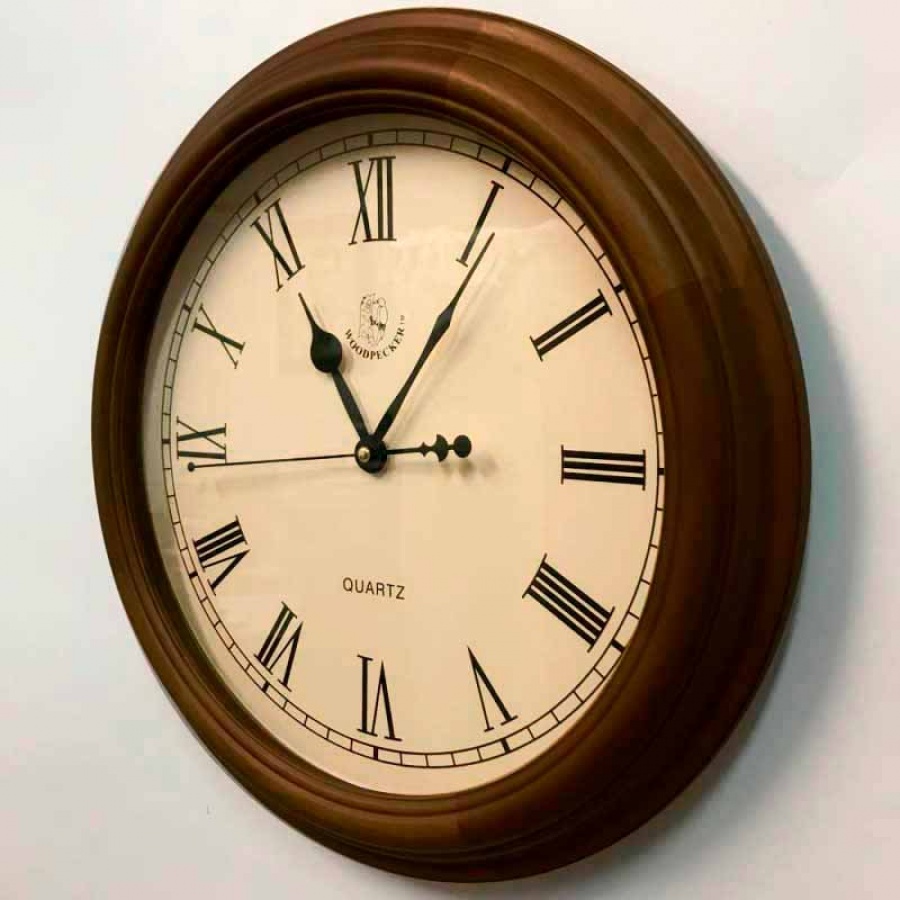 Деревянные настенные часы Woodpecker 8008 (06) Dark Walnut