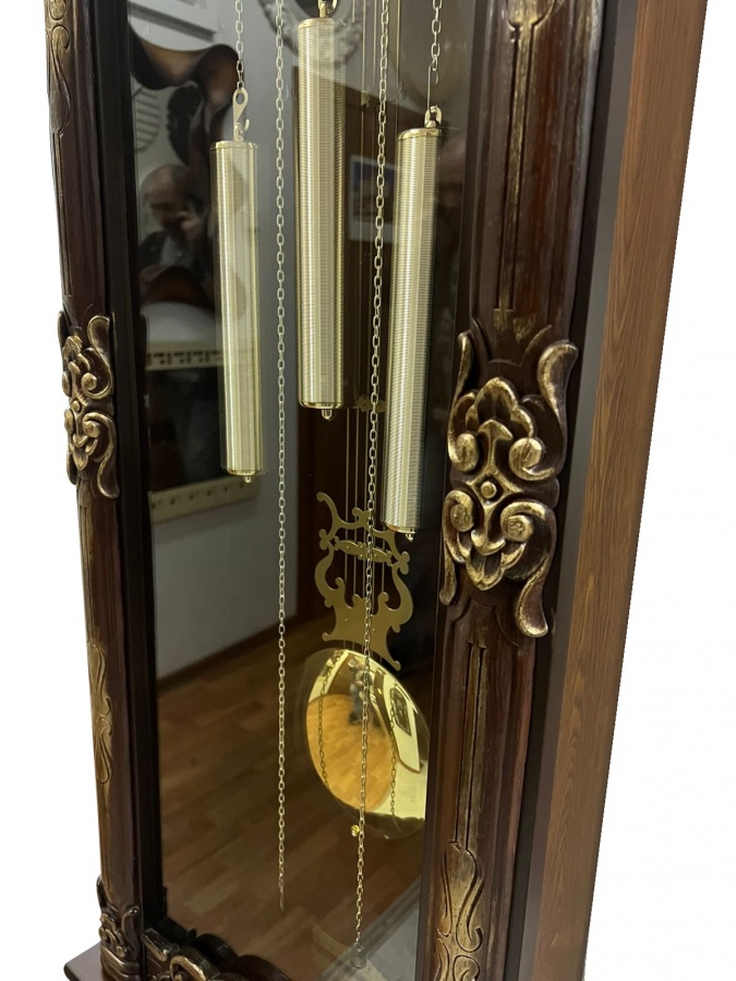 Настенные часы с боем и мелодией SINIX 904 PG с золотым патинированием
