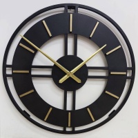 Настенные часы из металла Династия 07-151 Черные Золото