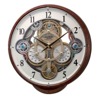 Настенные музыкальные часы с гигрометром Rhythm 4MH886WU23 (склад-3)