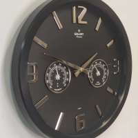 Настенные часы с термометром и гигрометром GALAXY 705-K