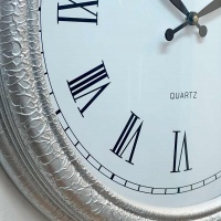 сеербристые часы Woodpecker 7251 Silver New