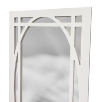 Настенное декоративное белое зеркало Castita Z8-1