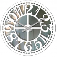 Настенные часы Castita CL-42-1,2-Round-Mirror-White