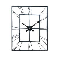 Настенные часы GALAXY DM-130 Black, 60х70см, из металла