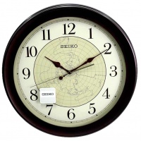 Настенные часы SEIKO QXA709BT с картой мира