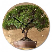 Настенные часы из стекла Династия 01-003 "Дерево счастья"