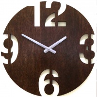Настенные часы Castita CL-40-1-Numbers-Brown