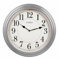Настенные большие часы Kairos KS-539 Silver- 60 см