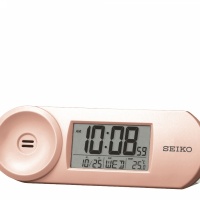 Настольные часы-будильник Seiko QHL067P с термометром